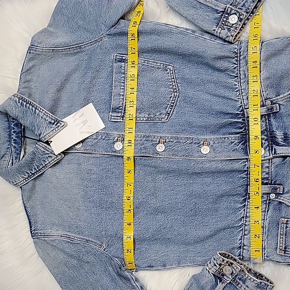 Zara Light Blue Denim Jumpsuit - Picture 11 of 13